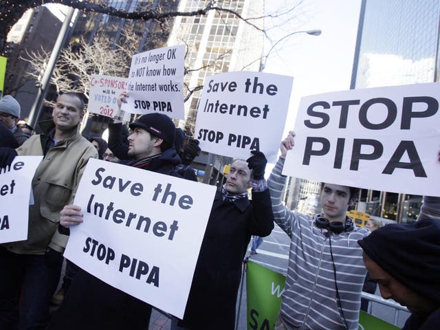 Wednesday’s protest was joined by an estimated 7,000 websites, including Google, Wordpress, and Craigslist. More
than 4.5 million people put their names to a petition against Sopa