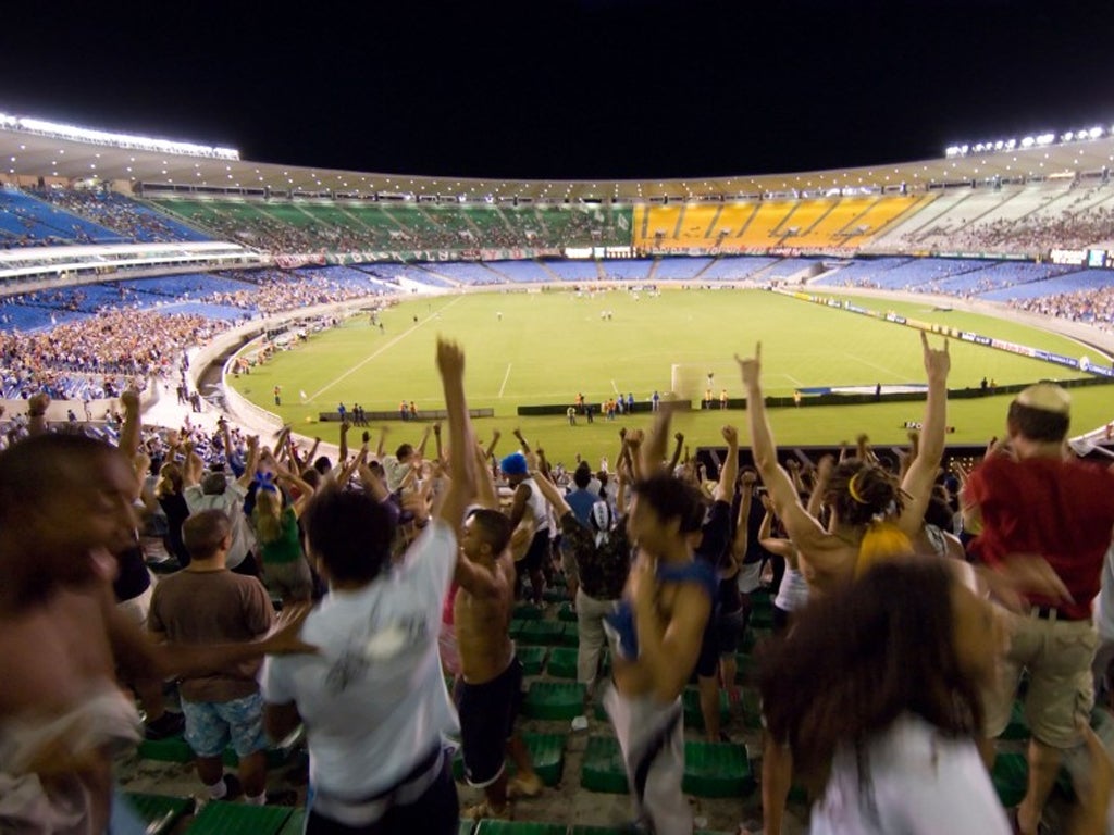 Alcoholic drinks were banned at all of Brazil’s stadiums in 2003