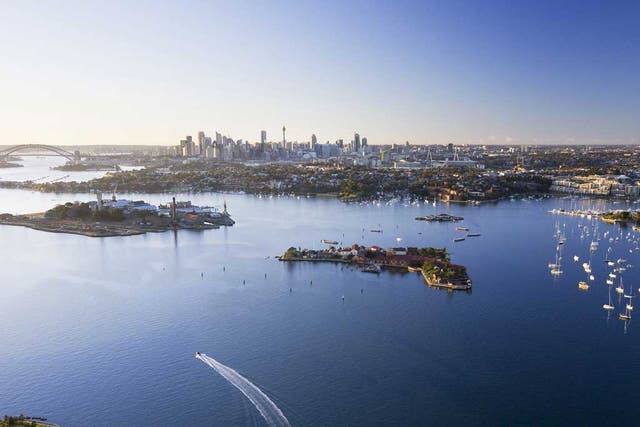 Safe harbour: An aerial view of Sydney and her islands