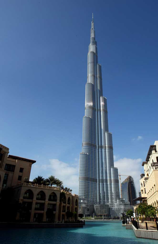 Record breaking: Burj Khalifa in Dubai is the only building taller than the Shanghai Tower (Getty)