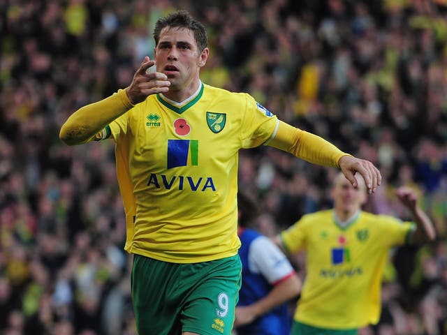Norwich City's Grant Holt has scored more than £50m Fernando
Torres this season