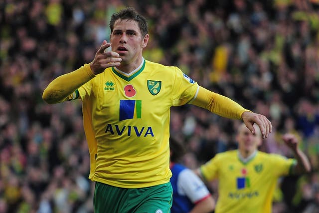 Norwich City's Grant Holt has scored more than £50m Fernando
Torres this season