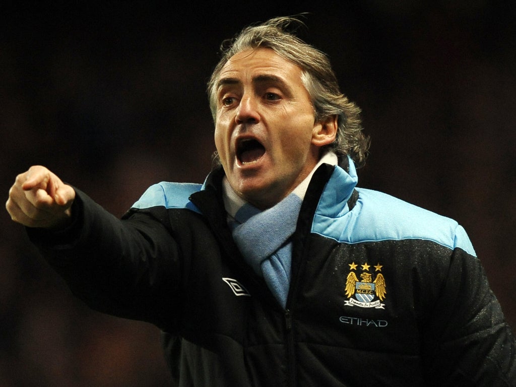 Roberto Mancini: City manager says when his club go to buy a player, the price always rises