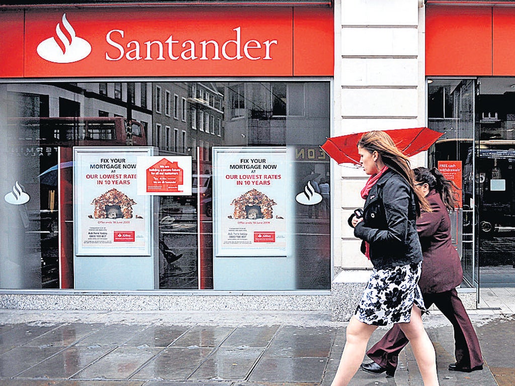 Santander wrote to an estimated 300,000 mortgage customers on its standard variable rate to tell them their repayments would soar by 12 per cent from October – a rise four times the rate of inflation