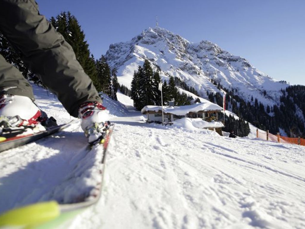 Peak condition: The charming Austrian resort of St Johann