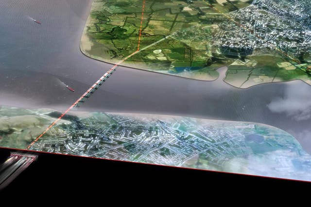 An artist's impressions of the Estuary airport