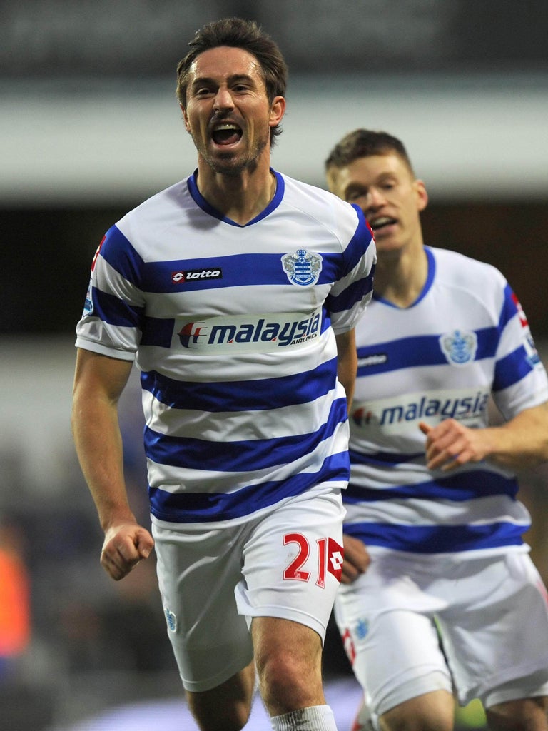 Adding gloss: Smith celebrates his goal