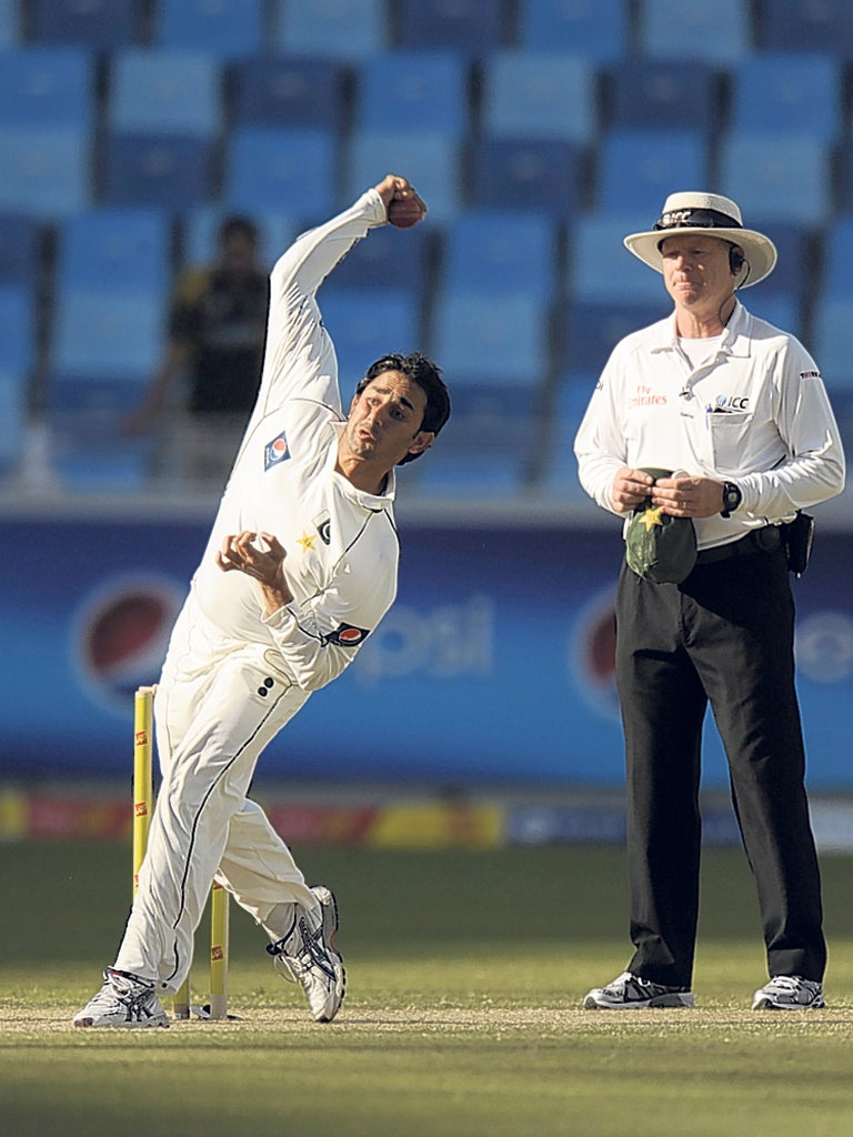Saeed Ajmal’s figures of 10 for 97 in the First Test give
Pakistan the early advantage