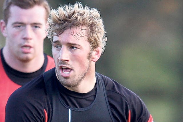 Chris Robshaw, England’s skipper in waiting, trains with his club side, Harlequins 