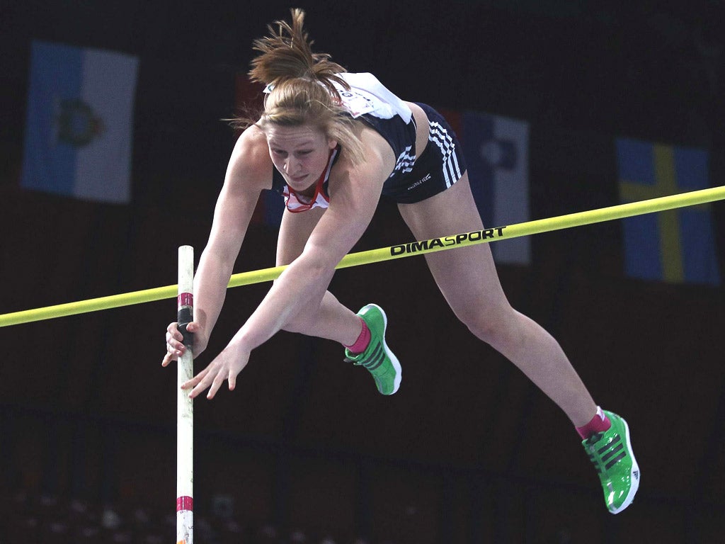 Holly Bleasdale is second on the world indoor all-time list