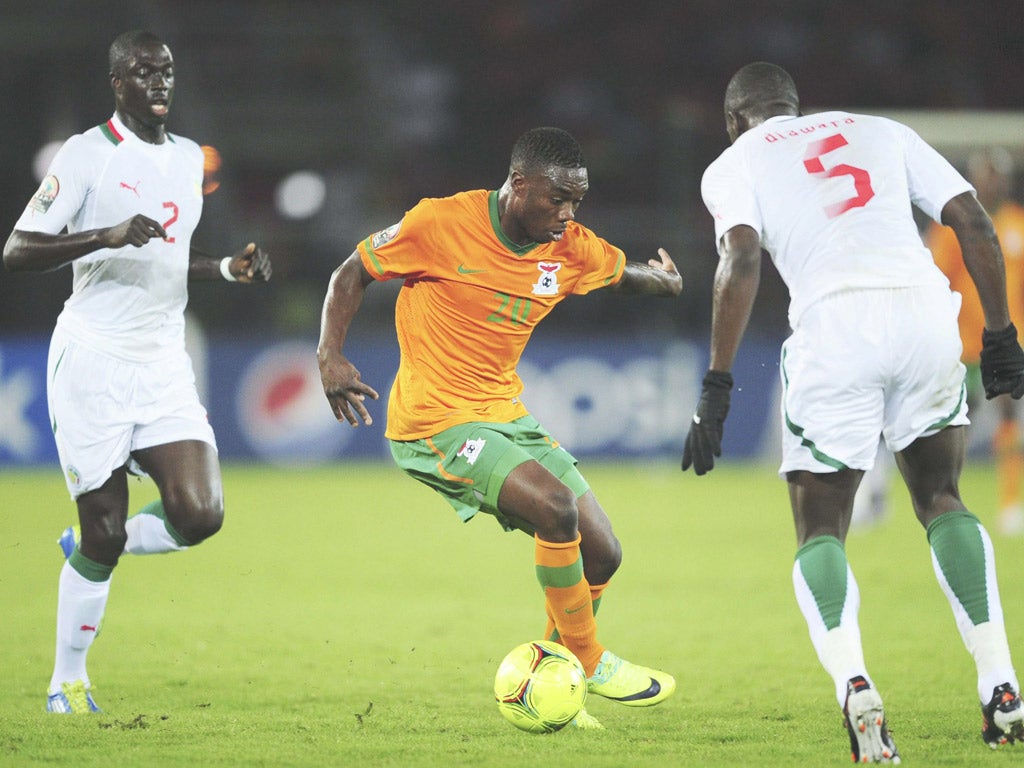 Mayuka in possession against Senegal