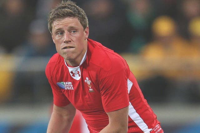 RHYS PRIESTLAND: The Wales flyhalf suffered a
knee injury as Scarlets beat Castres 16-13
