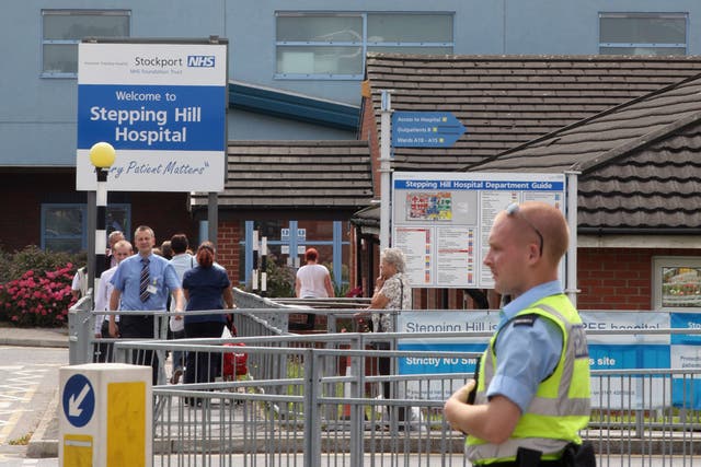 Stepping Hill NHS Hospital in July