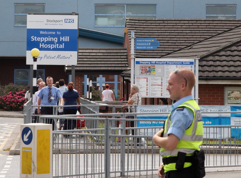 Stepping Hill NHS Hospital in July