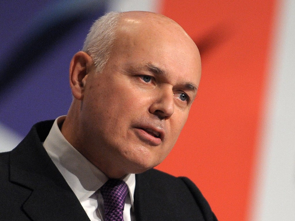 Iain Duncan Smith claimed yesterday he could get by on £53 a week if he 'had to'