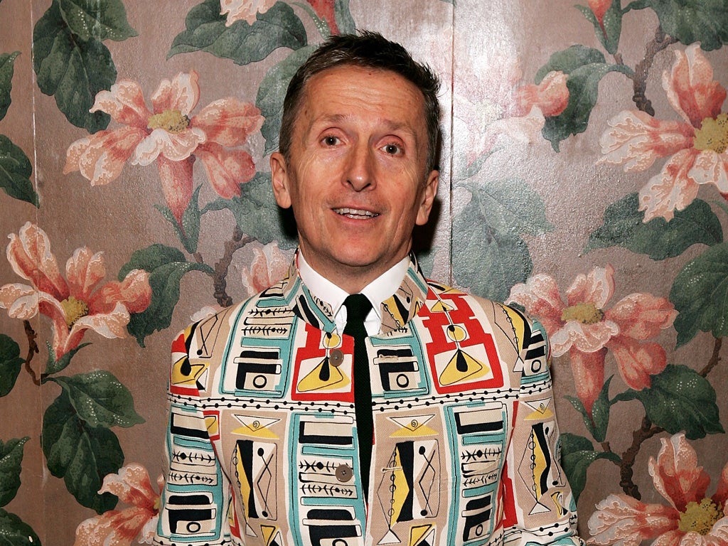 Out and proud: Simon Doonan dressed in typically flamboyant style
