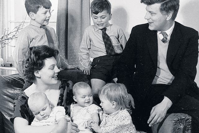 Dummett with his wife Ann and their five children; Ann worked alongside him in their fight against racism