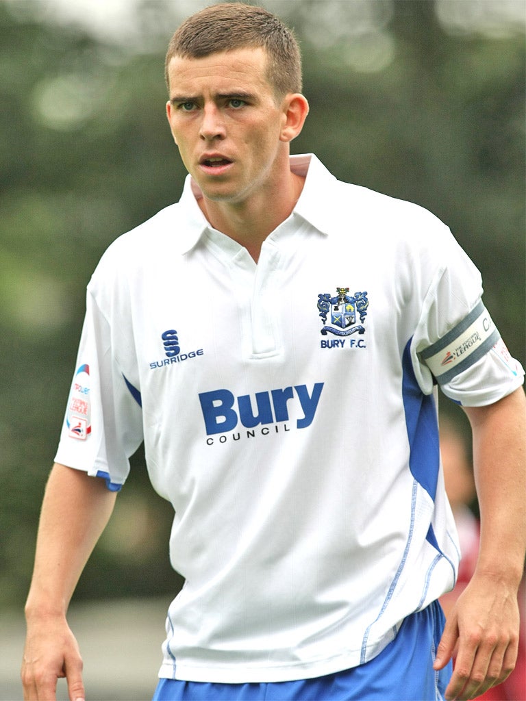 Steven Schumacher is the usual penalty taker for Bury