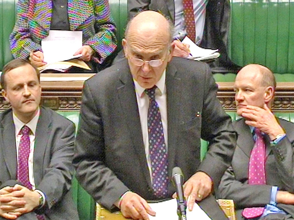 The Business Secretary, Vince Cable, sets out his plans on executive pay