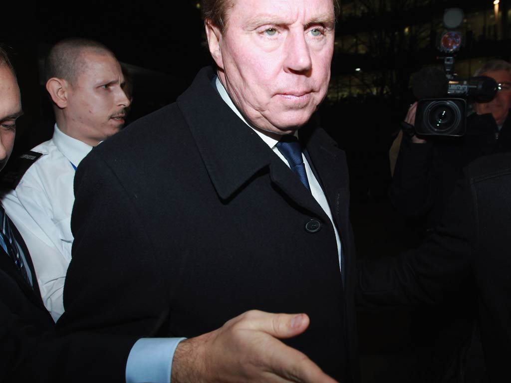 Redknapp pictured outside Southwark Crown Court