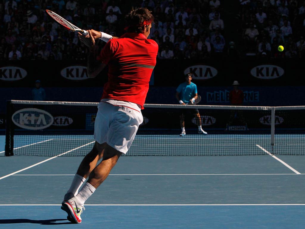 Federer was in devastating form against Del Potro
