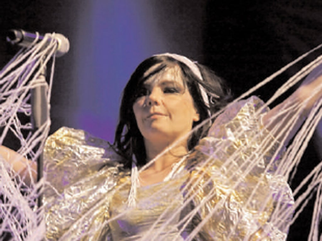 The icewoman cometh: Björk is performing at the Hall of Science in New York