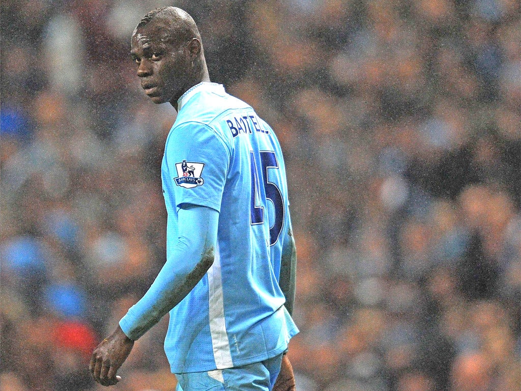 Balotelli received a four-match ban for violent conduct on Monday