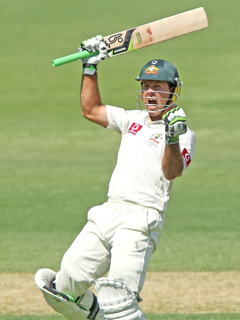 Ricky Ponting's 137 not out took him beyond 13,000 Test runs