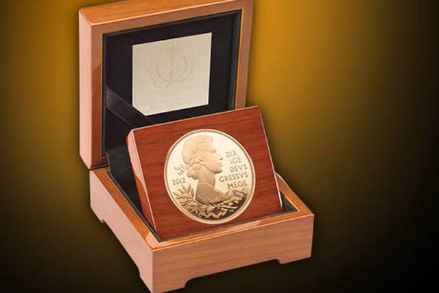 The Queen's Diamond Jubilee UK Gold Proof Coin is priced at £2,400 by the Royal Mint. It's likely to only fetch around £1,300 if sold on to a dealer