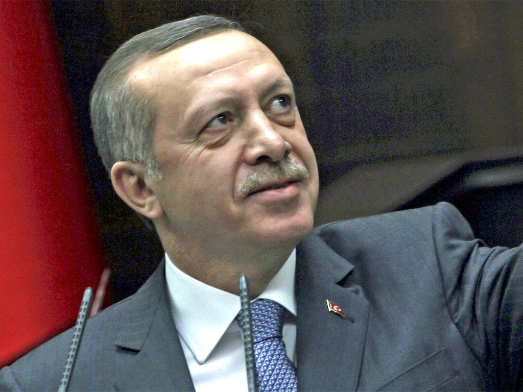 Recep Tayyip Erdogan accused Mr Sarkozy of 'anti-Turkishness'