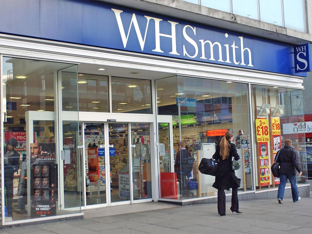 WH Smith said boxes would be removed from some stores after they were misused by a 'small minority'