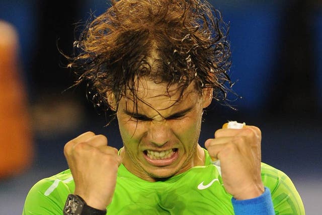 Nadal delights in his victory over Federer