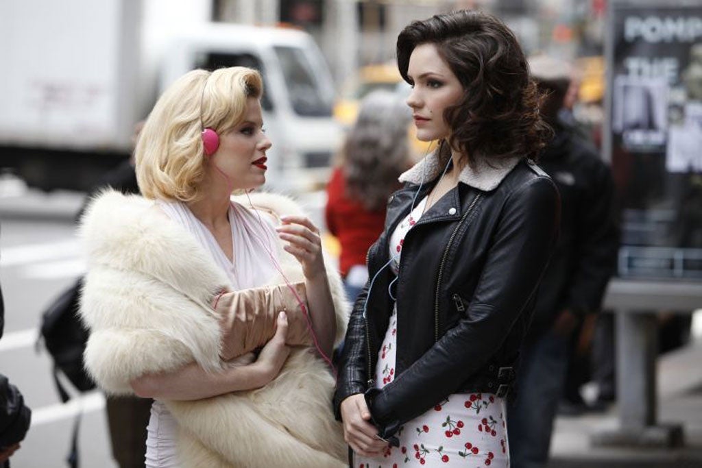 Blonde ambition: Megan Hilty and Katharine McPhee star in Steven Spielberg's 'Smash'