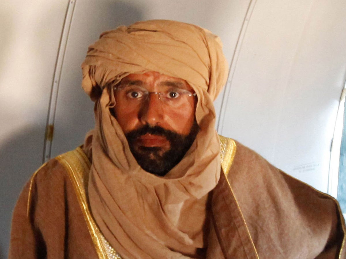 Saif al-Islam Gaddafi, son of Libya's former dictator, to go on trial for  war crimes | The Independent | The Independent