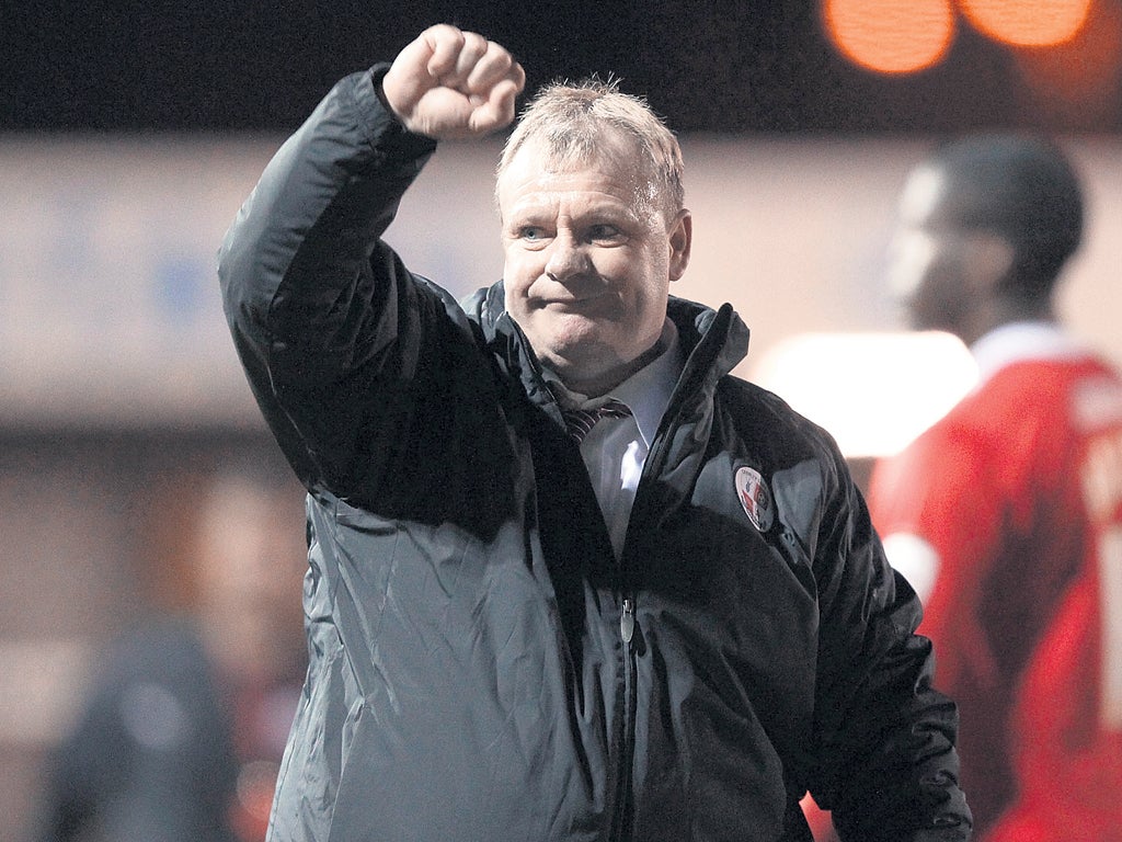 Steve Evans denies the suggestion that Crawley have bought their way into the Football League