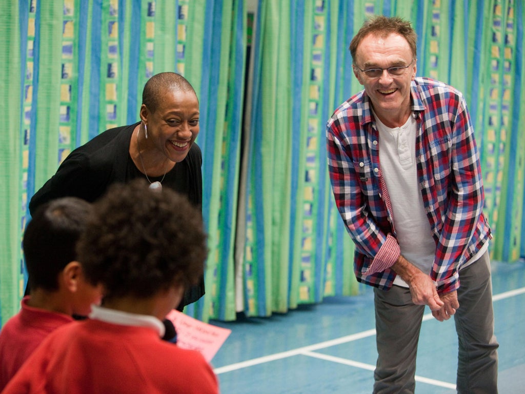 Danny Boyle visits a school selected to audition for the London 2012 Opening Ceremony