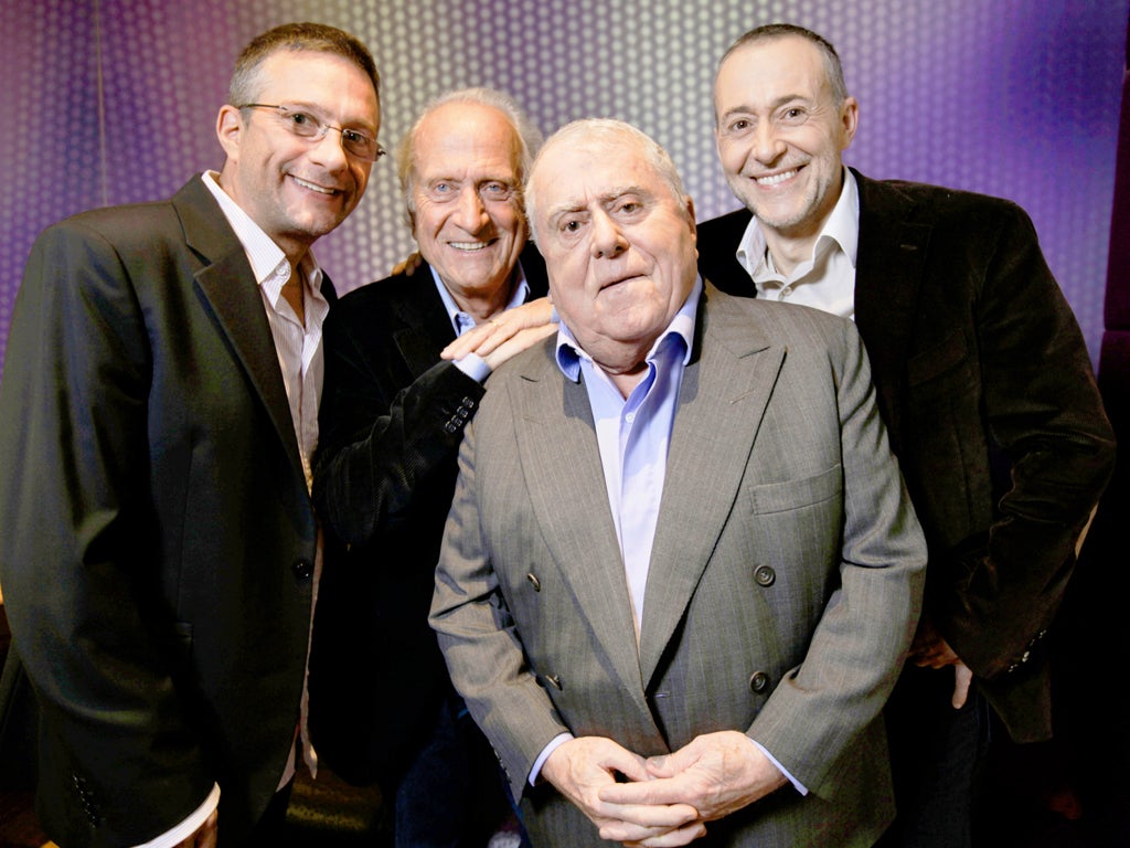 From left, Alain, Michel, Albert and Michel Jnr
