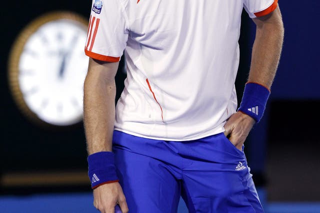 Down and out: But Murray is taking positives from his defeat by Djokovic