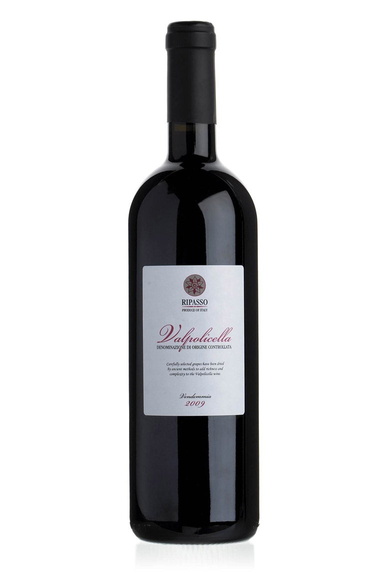 Ripasso Valpolicello Classico 2009: Whatever your topping choice, pizza is straightforward robust fare requiring similar wines: anything refined or expensive is wasted. This is perfect, ripe and fruity, given depth by adding dried grapes and a little oak