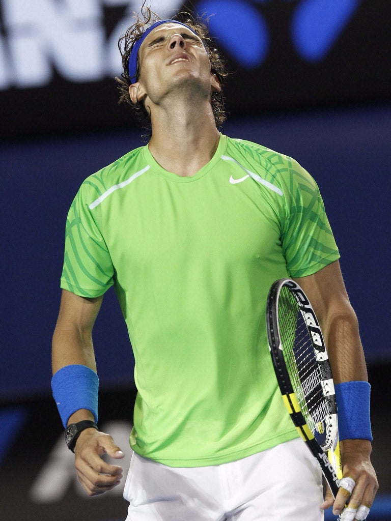 Rafael Nadal could hardly have played better but was still beaten