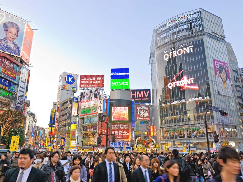 Japan has a population of 128 million people, but it began falling in 2004