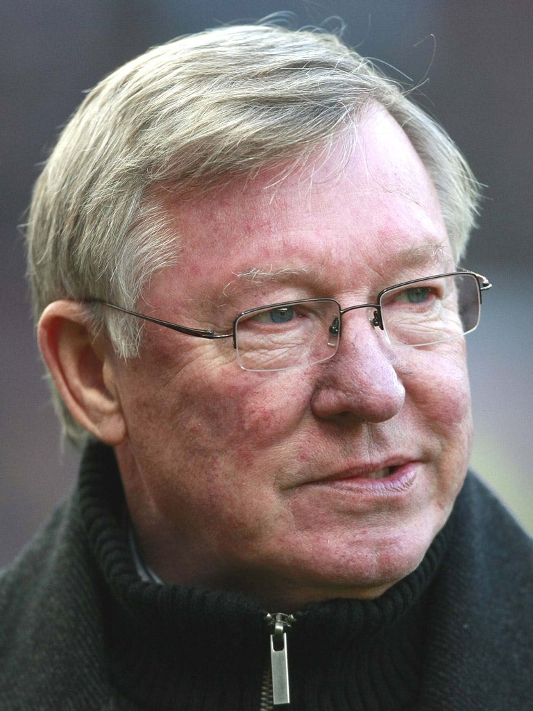 SIR ALEX FERGUSON: The Manchester United manager says tonight’s opponents Stoke ‘never give in’