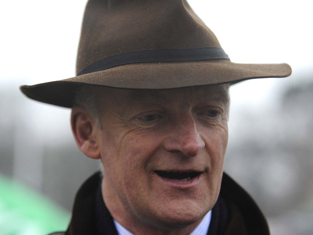 WILLIE MULLINS: The Irish trainer expects
Hurricane Fly to improve for his comeback win