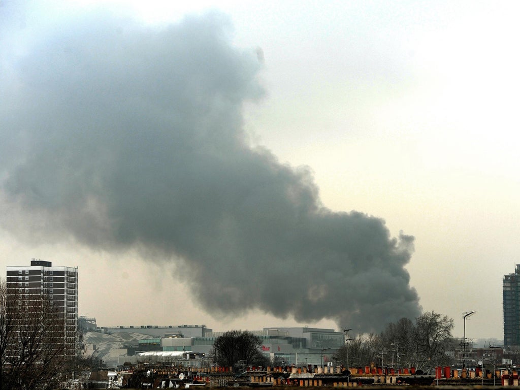 Firefighters tackle 'challenging' west London fire | The Independent ...