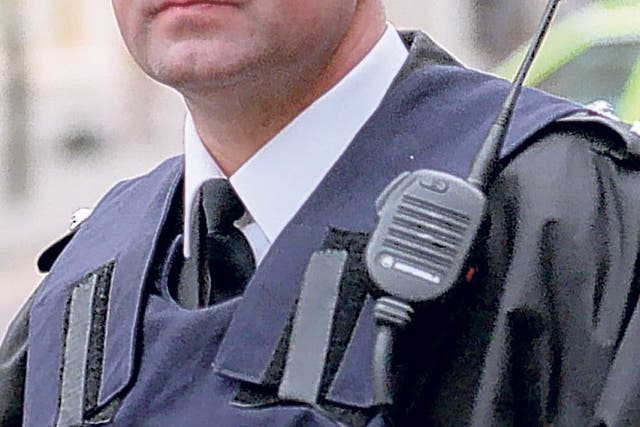 Hard but fair: Tarrant as Inspector Monroe in a 2000 episode of 'The Bill'