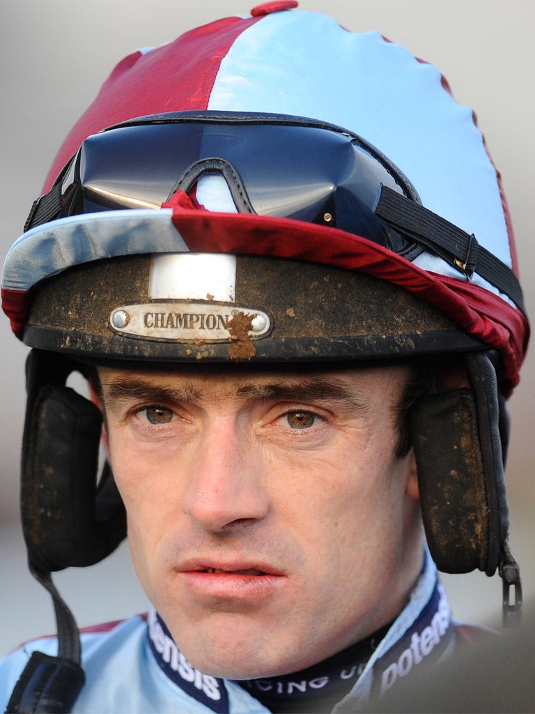 After riding Dildar to win at Taunton, Ruby Walsh said: 'It was his first time and he'll improve a lot'
