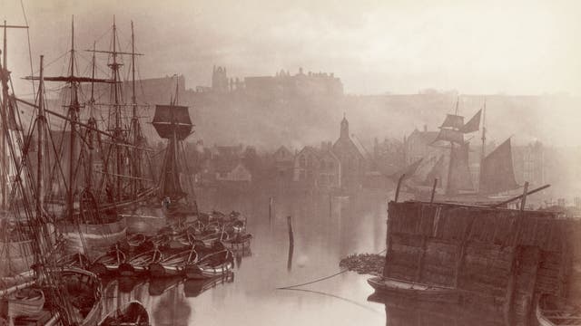 Frank Meadow Sutcliffe's image of Whitby's upper harbour, c1880