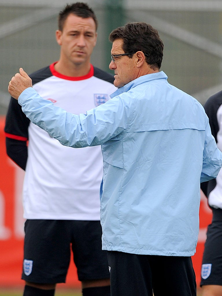 Fabio Capello must not allow the distractions surrounding John Terry to jeopardise England’s
preparations