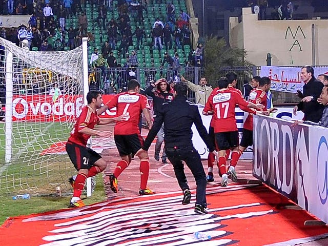 A view of the scenes last night