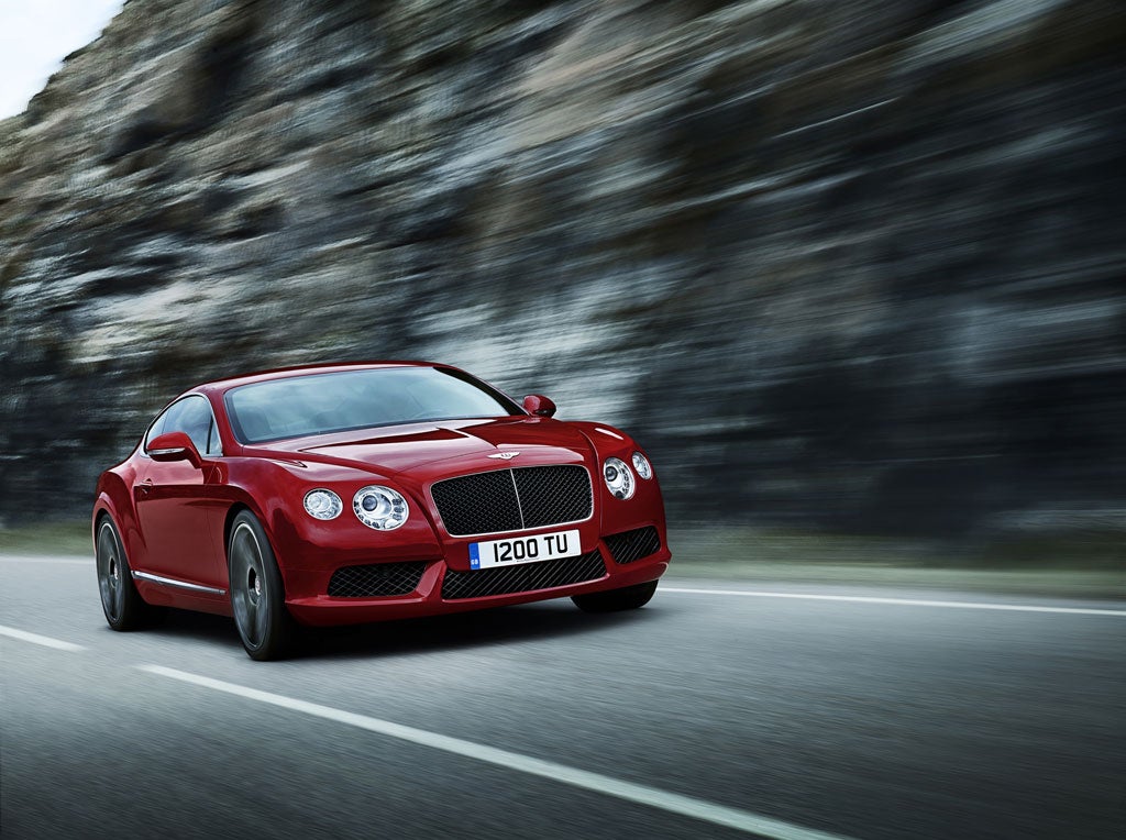 Bentley is positioning the V8 as a more sporting car, as signalled by a fiercer-looking front and some small changes to the suspension and steering settings